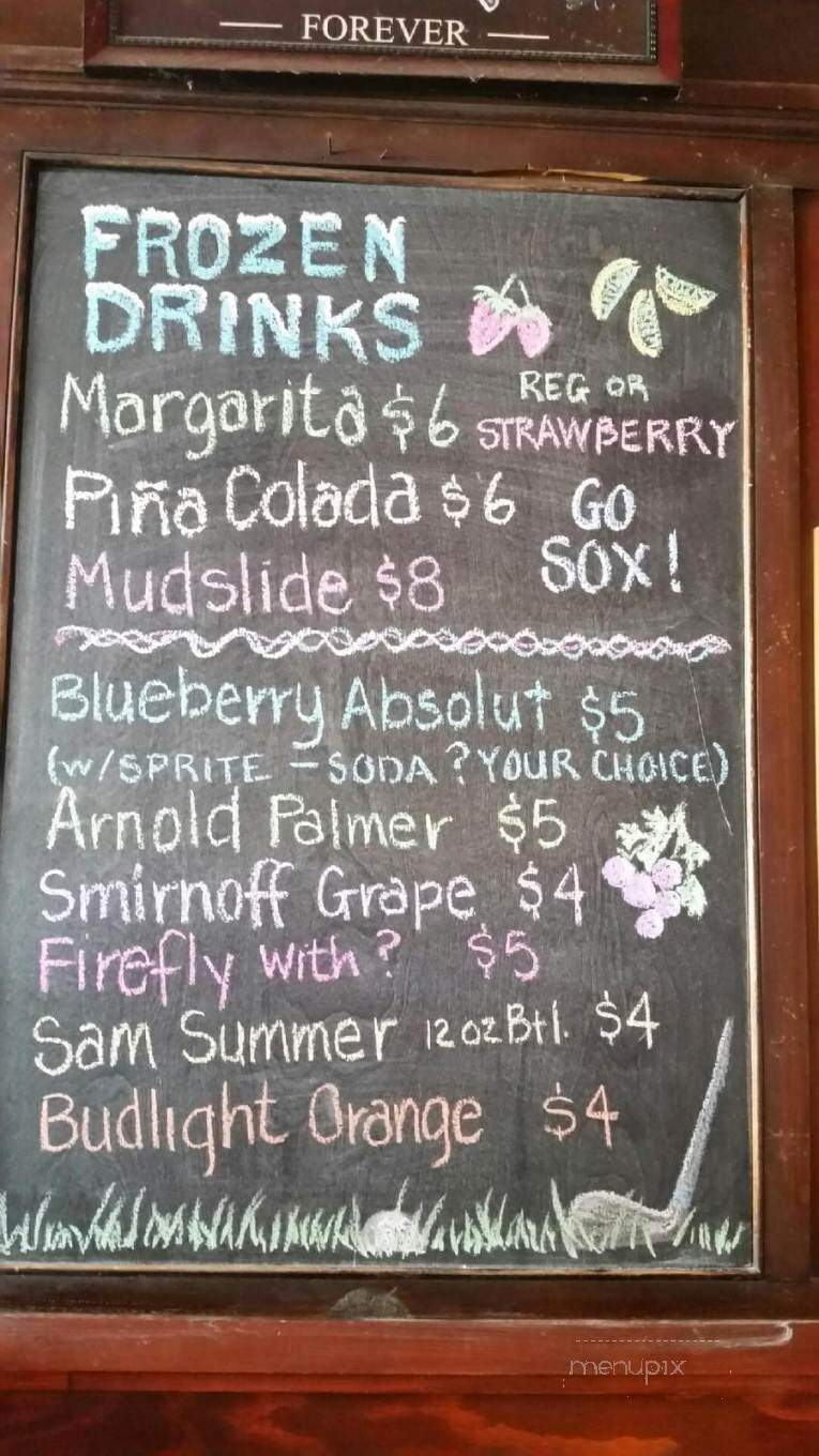 Victoria Bar - Greenfield, MA menu_pic