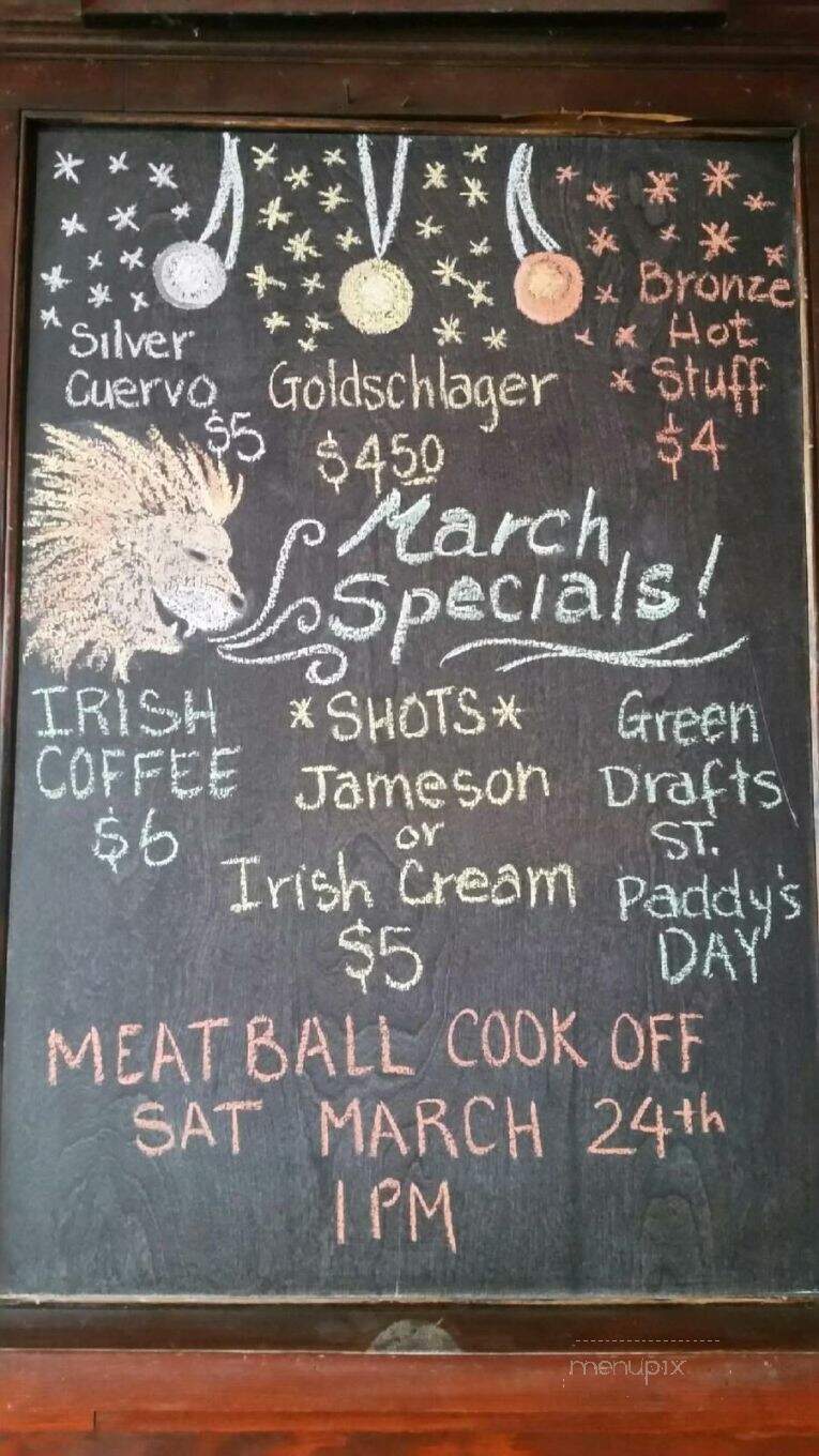 Victoria Bar - Greenfield, MA menu_pic