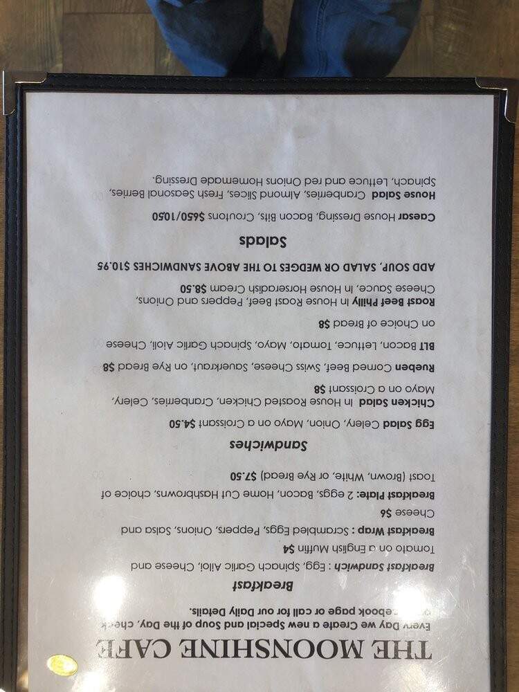 Moonshine Cafe - Tofield, AB menu_pic