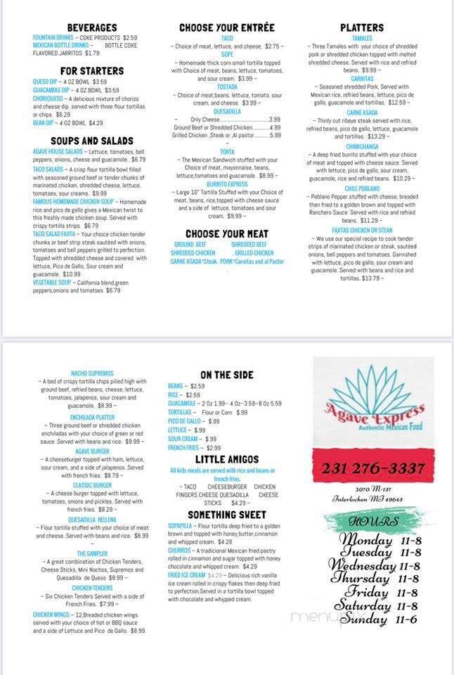 Mimi's Taqueria - Interlochen, MI menu_pic