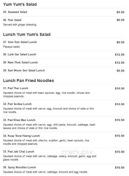 Sudy Thai - Delmar, NY menu_pic