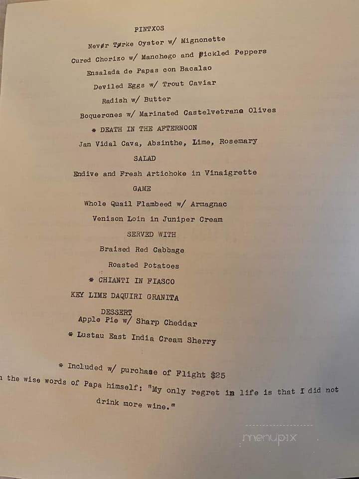 Tables Of Content Restaurant - Newport, OR menu_pic