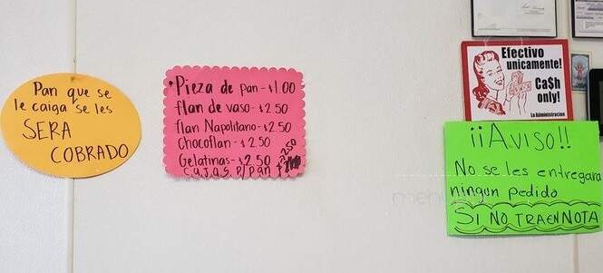 Odalys Panaderia - Concord, NC menu_pic