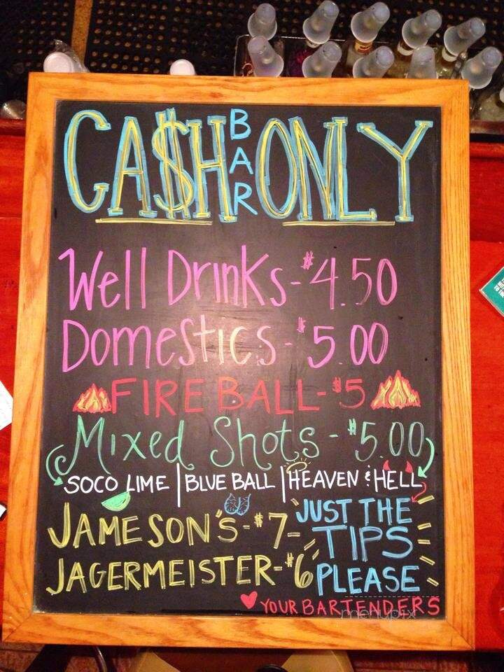 Palms Bar & Grill - New Orleans, LA menu_pic