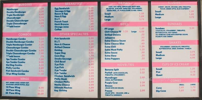 Dixie Queen - Memphis, TN menu_pic