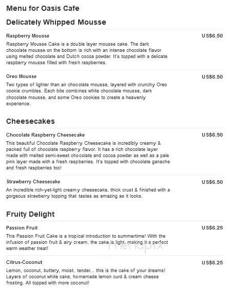 Biff's Oasis Cafe - Tacoma, WA menu_pic