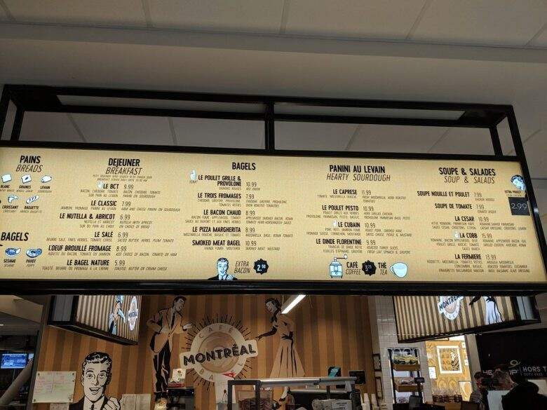 Cafe Montreal Bagel - Dorval, QC menu_pic