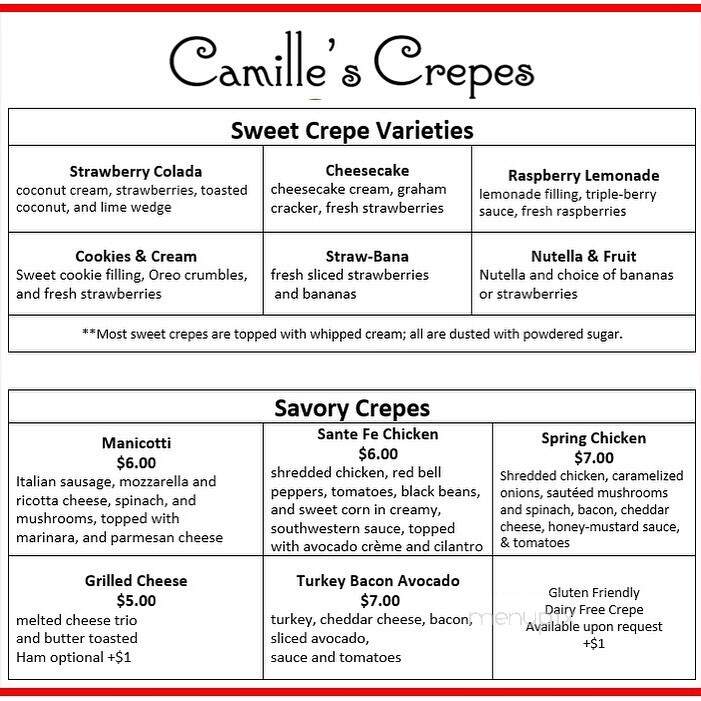 Camille's Crepes - Pocatello, ID menu_pic