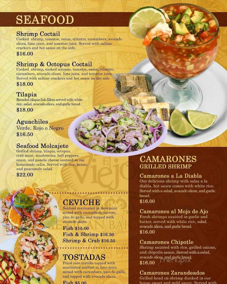El Viejon Mexican Street Tacos - Toledo, OH menu_pic