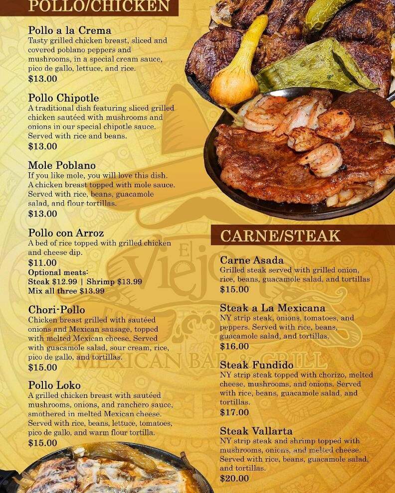 El Viejon Mexican Street Tacos - Toledo, OH menu_pic