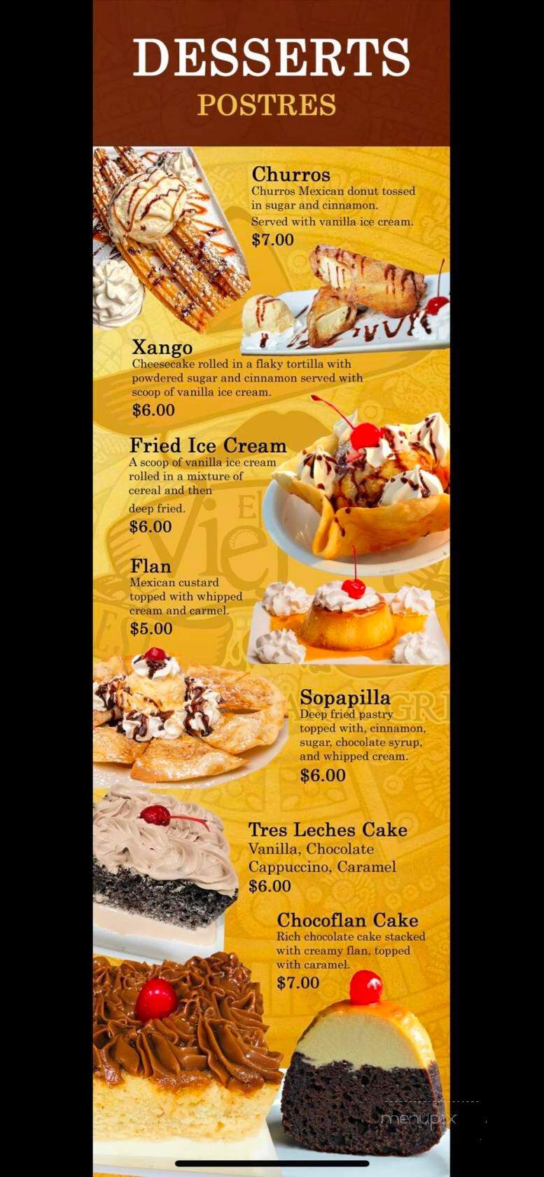 El Viejon Mexican Street Tacos - Toledo, OH menu_pic