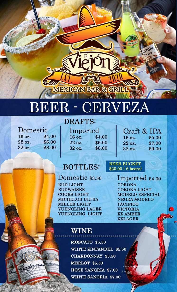 El Viejon Mexican Street Tacos - Toledo, OH menu_pic