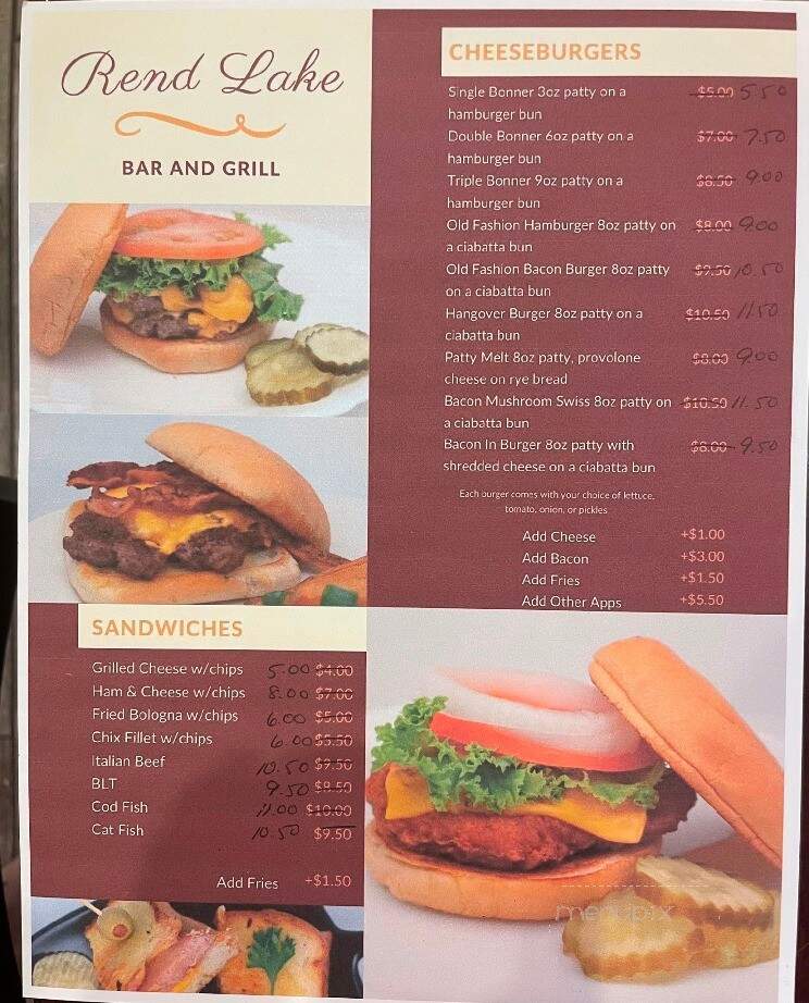 Rend Lake Liquors Bar and Grill - Buckner, IL menu_pic