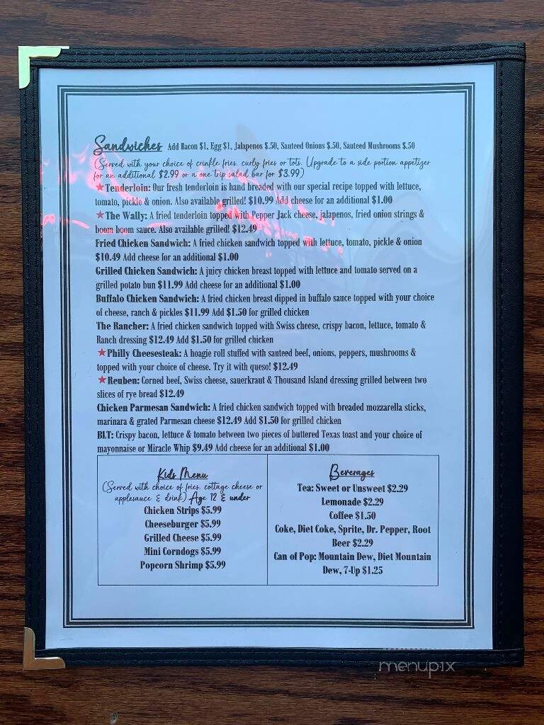 Tuck Point Bar & Grill - Ravenwood, MO menu_pic