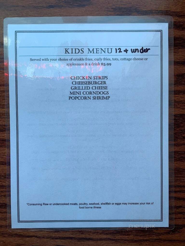 Tuck Point Bar & Grill - Ravenwood, MO menu_pic