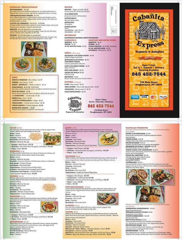 Cabanita Express - Poughkeepsie, NY menu_pic
