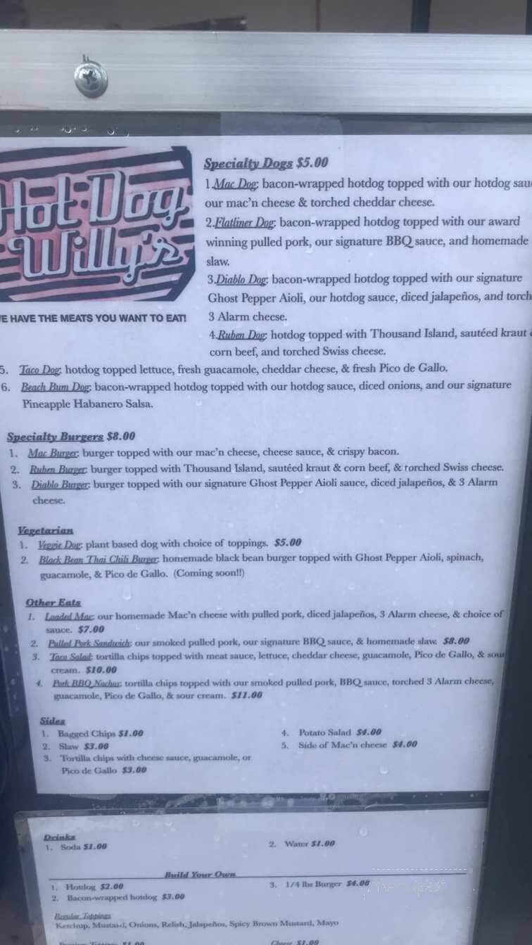 Hot Dog Willy's - Parkersburg, WV menu_pic