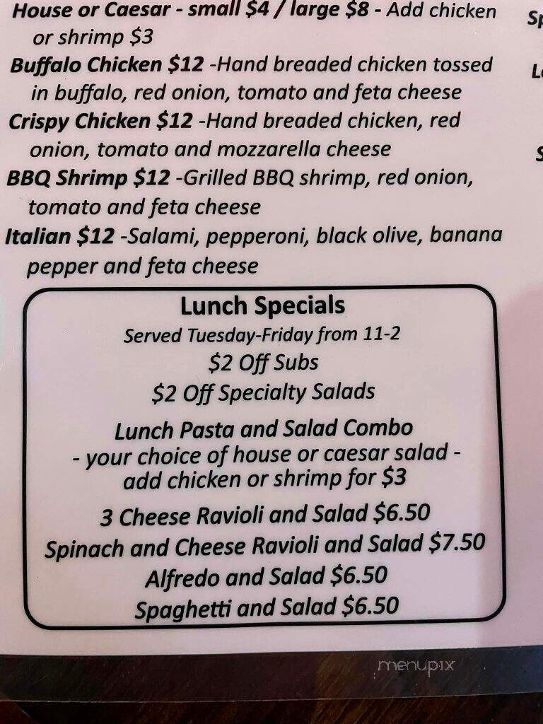 Contender's Pizzeria and Arcade - Hillsville, VA menu_pic
