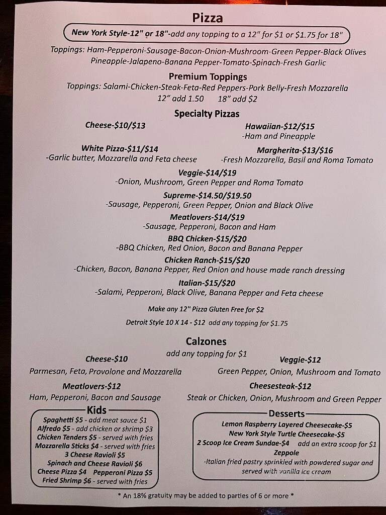 Contender's Pizzeria and Arcade - Hillsville, VA menu_pic