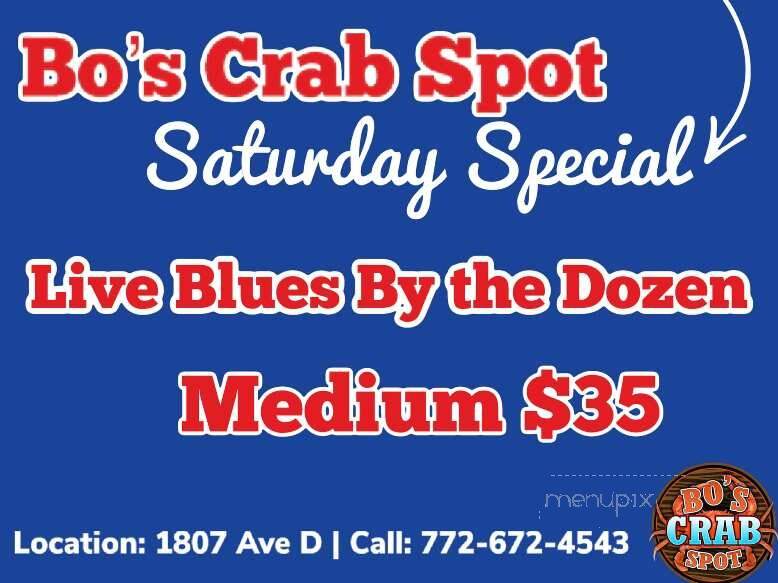 Bo's Crab Spot - Fort Pierce, FL menu_pic