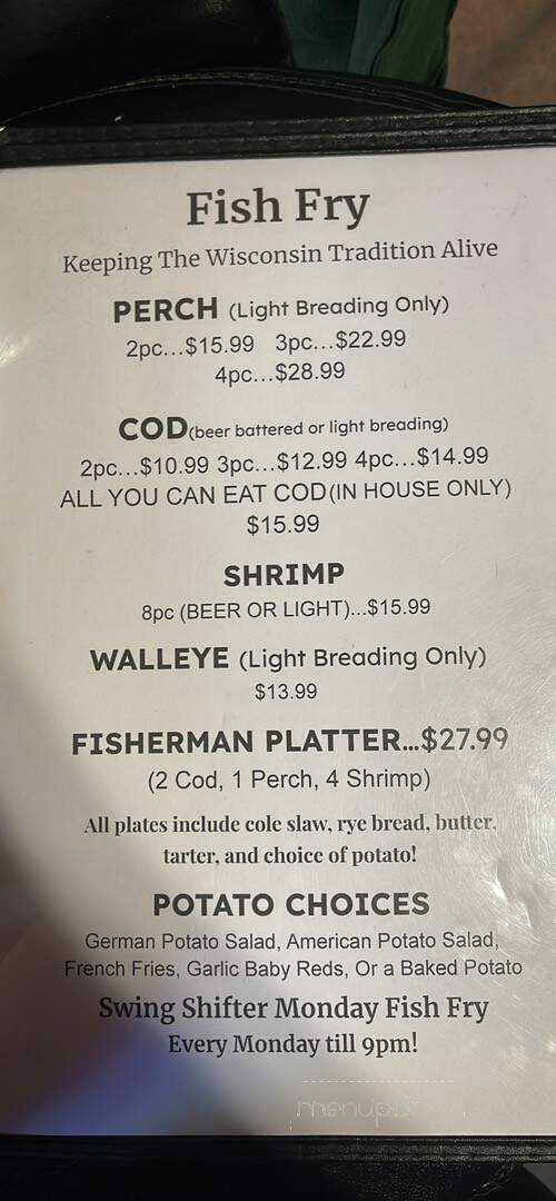 Topper's Tap - Beaver Dam, WI menu_pic