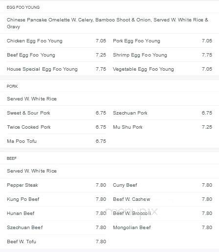 King Buffet Restaurant - Conneaut, OH menu_pic