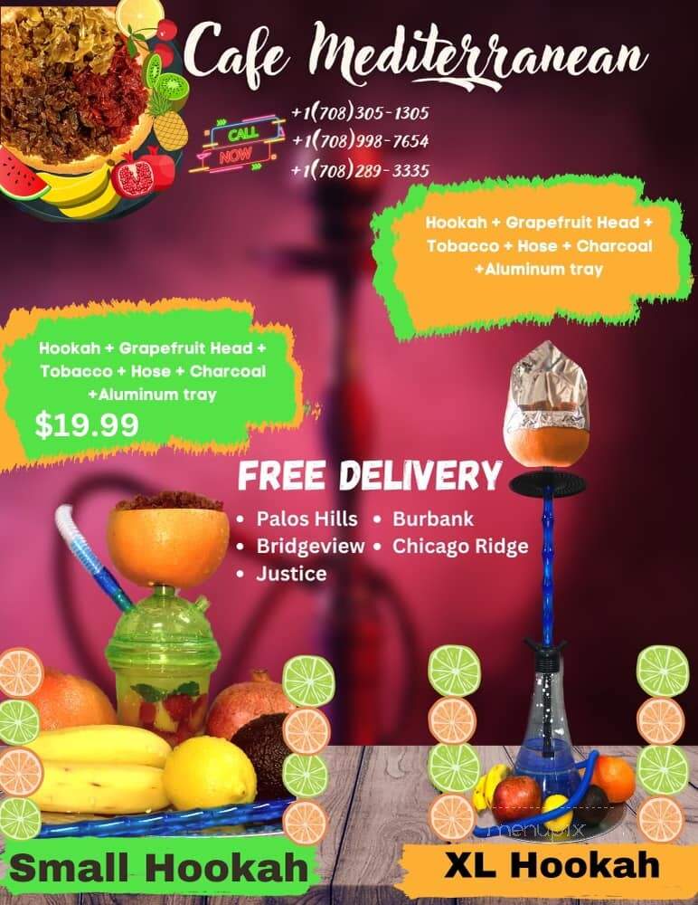 Cafe Mediterranean - Burbank, IL menu_pic