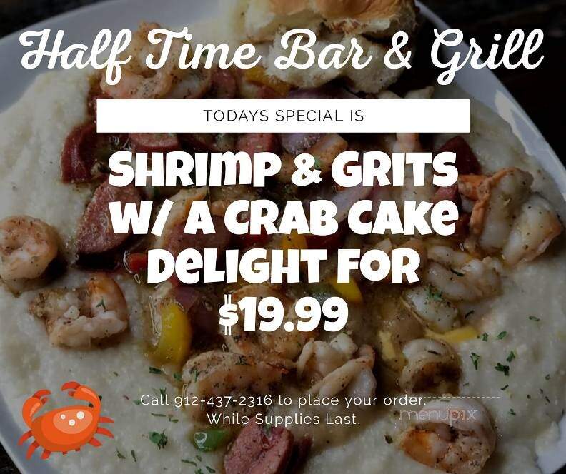 Half Time Sports Bar & Grill - Darien, GA menu_pic