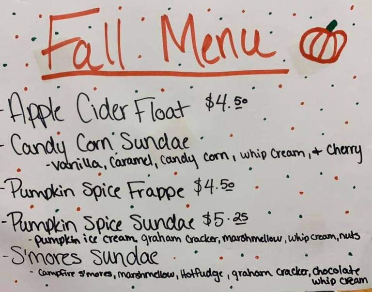 Dream Cream Cafe - Elkland, PA menu_pic