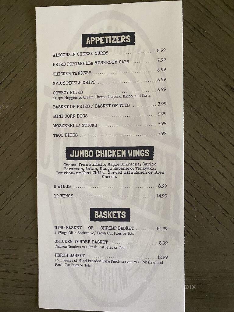 The Rustic Pub - Delavan, WI menu_pic