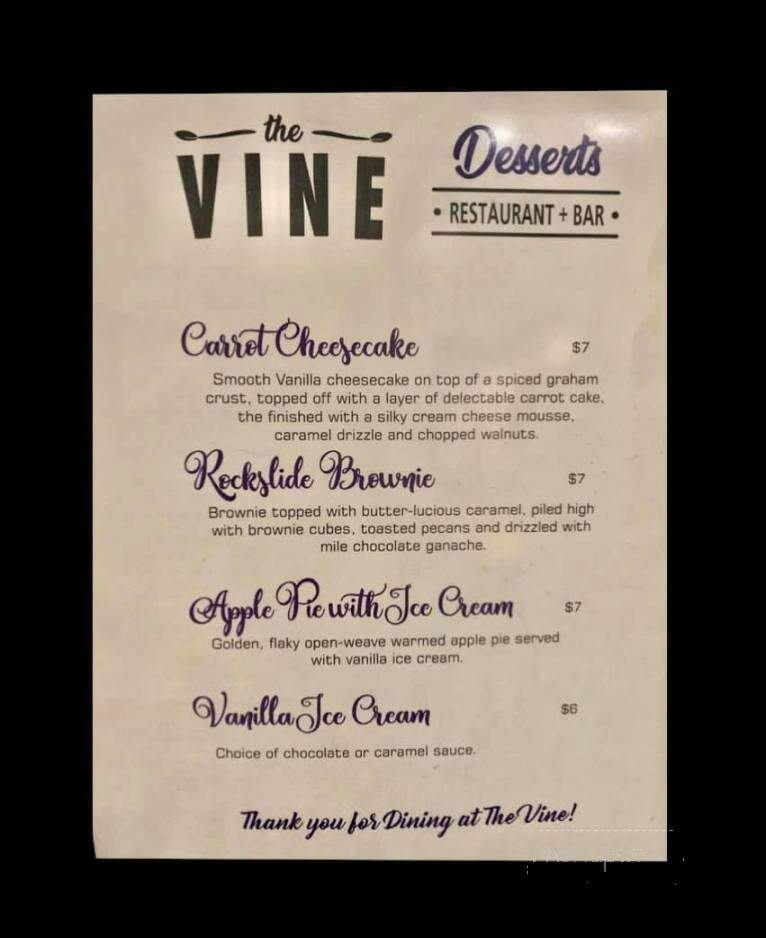 The Vine Restaurant and Bar - High Prairie, AB