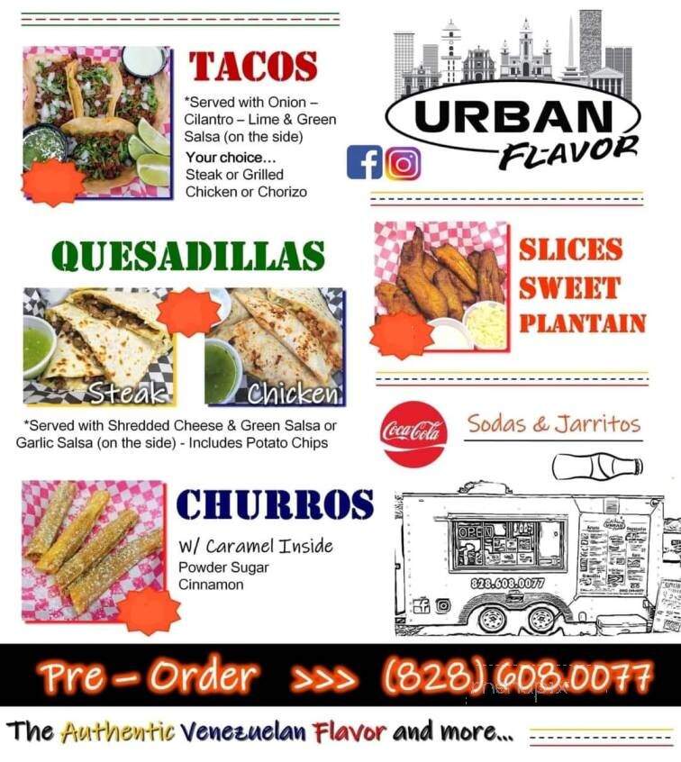 Urban Flavor - Newton, NC menu_pic