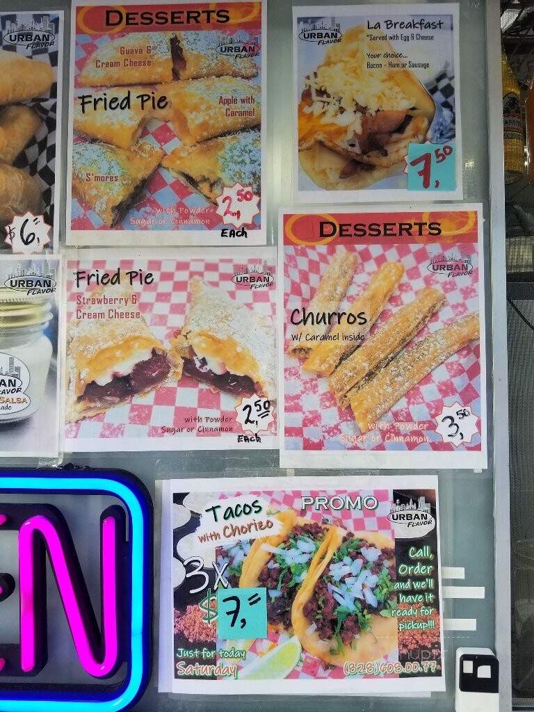 Urban Flavor - Newton, NC menu_pic