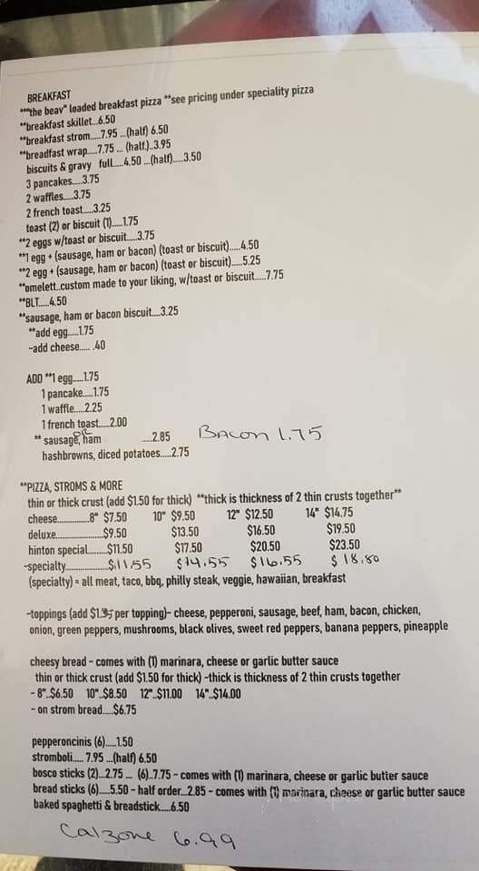 Mom's Diner - Oakland City, IN menu_pic