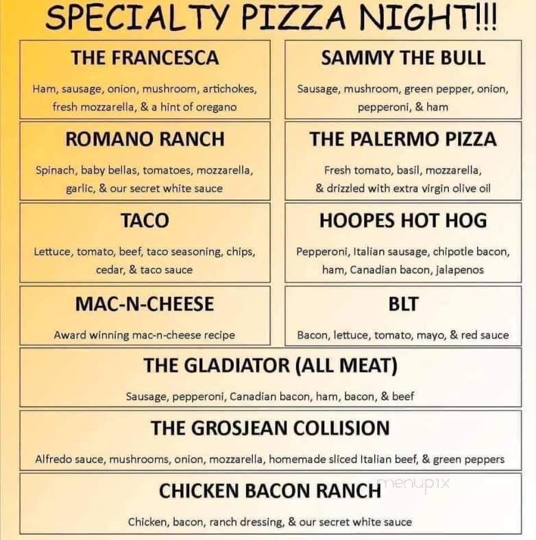 Sal Vitales - Wapello, IA menu_pic