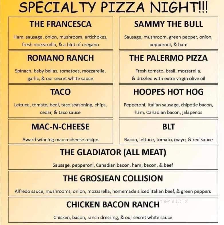 Sal Vitales - Wapello, IA menu_pic