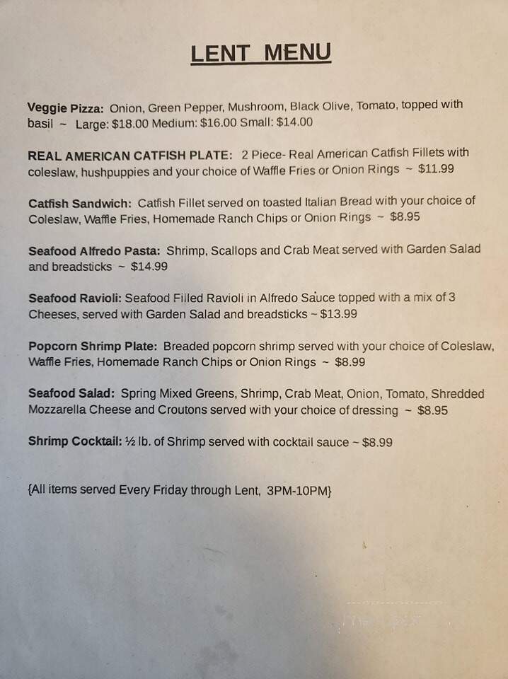 Trax Pizza Company - Winfield, MO menu_pic
