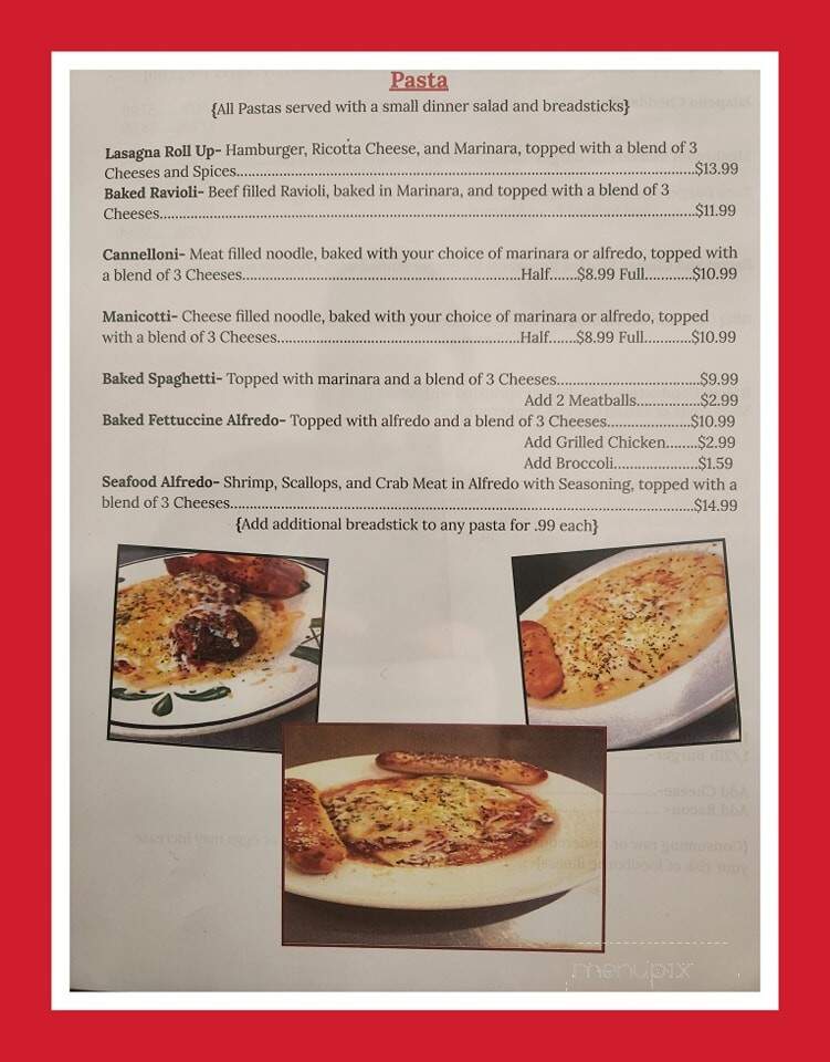 Trax Pizza Company - Winfield, MO menu_pic
