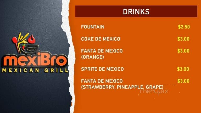 MexiBro Mexican Grill - Clinton, IA menu_pic