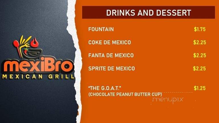 MexiBro Mexican Grill - Clinton, IA menu_pic