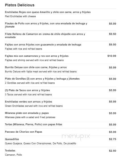Goveas Mexican Retaurant Cocina Azteca - Corsicana, TX menu_pic