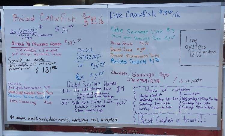 B & D Seafood - Benton, LA menu_pic