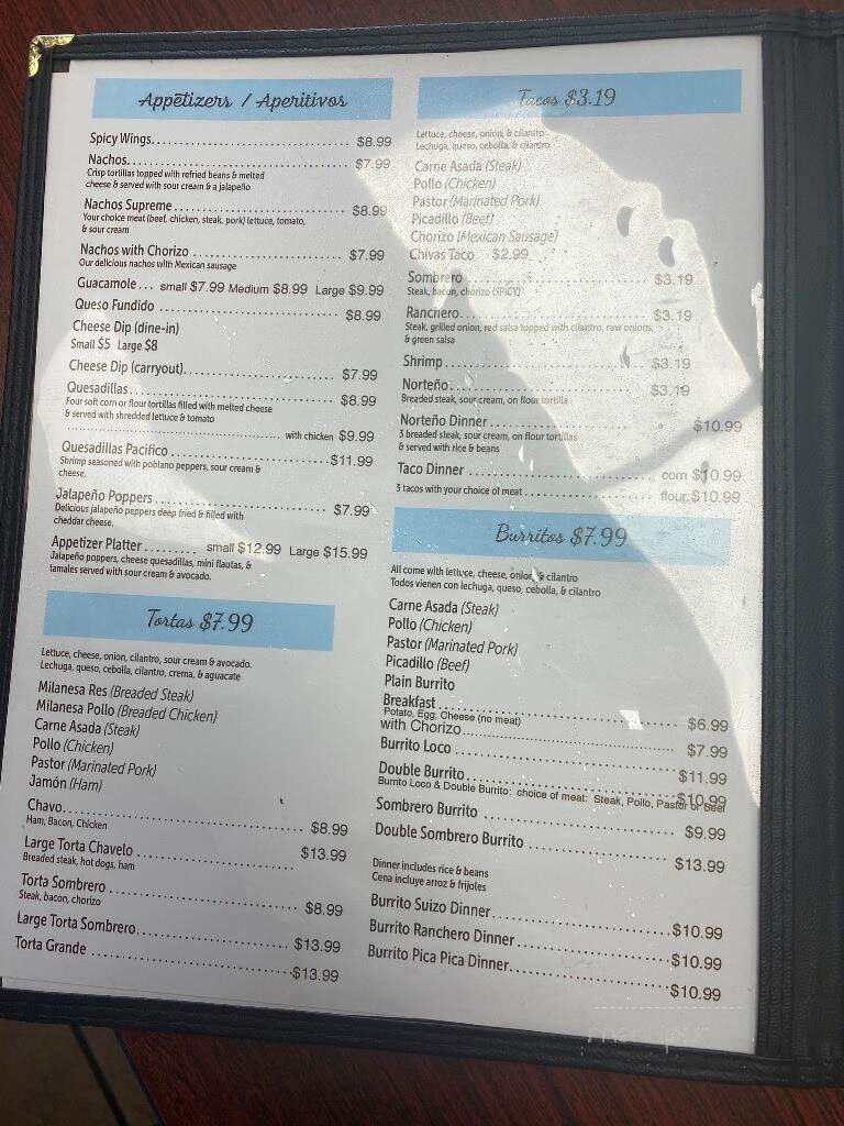 El Rio Authentic Mexican Restaurant - Momence, IL menu_pic