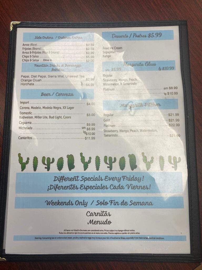El Rio Authentic Mexican Restaurant - Momence, IL menu_pic