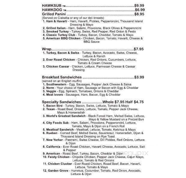 City Foods - Seattle, WA menu_pic