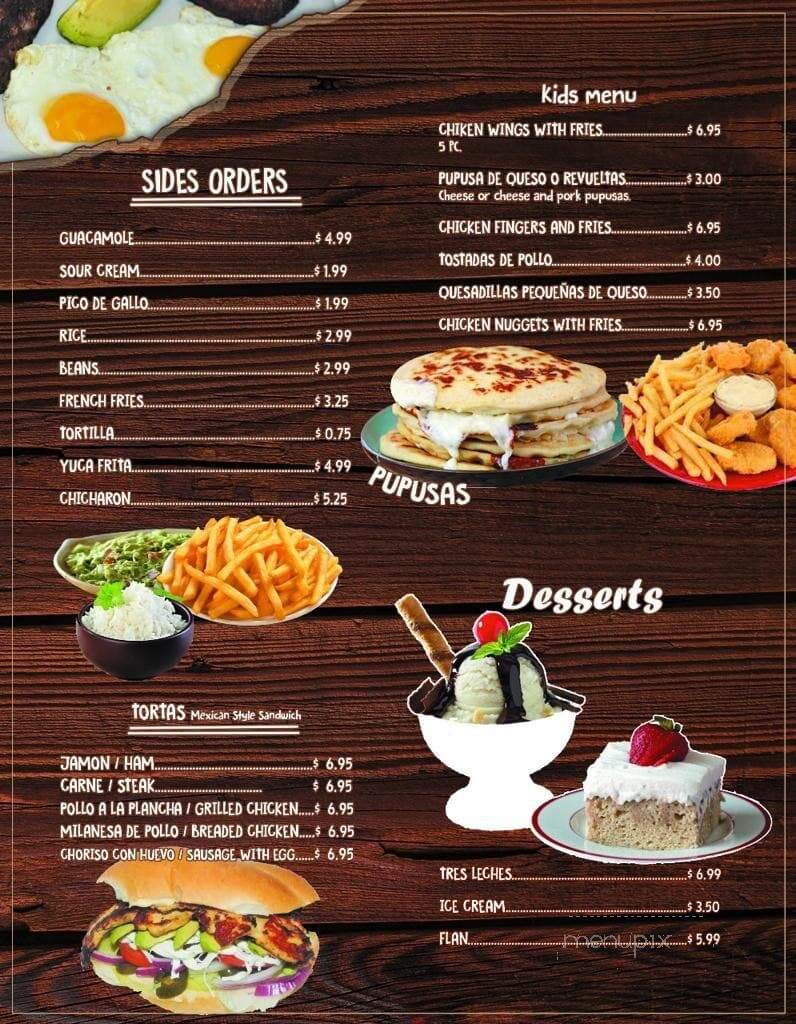 Mi Gran Mariachi - Glenn Dale, MD menu_pic