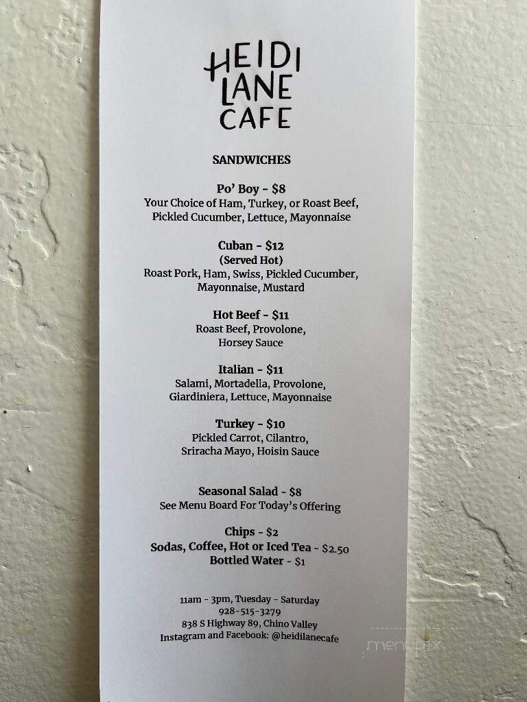 Heidi Lane Cafe - Chino Valley, AZ