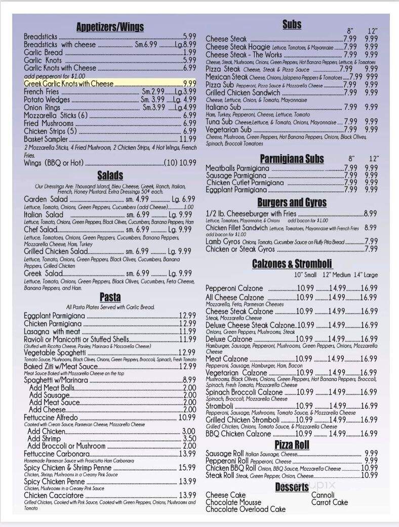 Italiano's - Kingsport, TN menu_pic