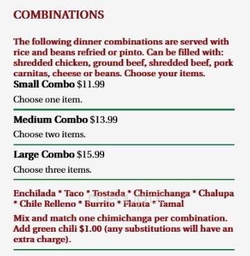 Casa Cortes Mexican Restaurant - Dacono, CO menu_pic