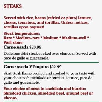 Casa Cortes Mexican Restaurant - Dacono, CO menu_pic